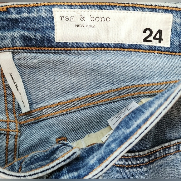 rag & bone NWT Nina High Rise Release Raw Skinny Jeans Montrose 24 Womens - Picture 14 of 16